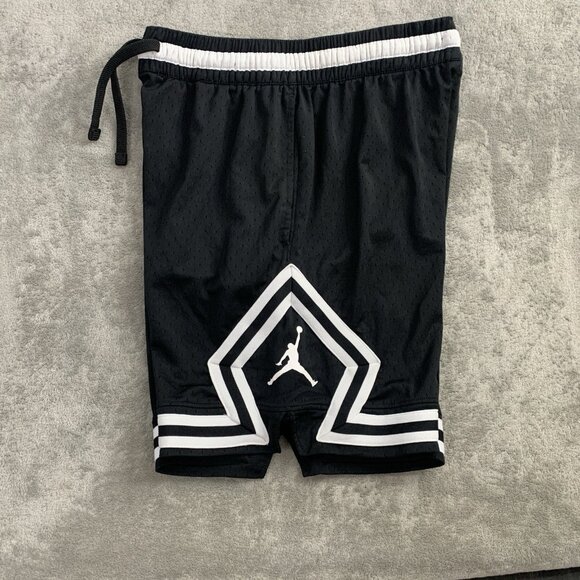 Jordan Other - Jordan Dri-Fit Diamond Shorts Men's Size XL Black White DH9075 Workout Gym 6”